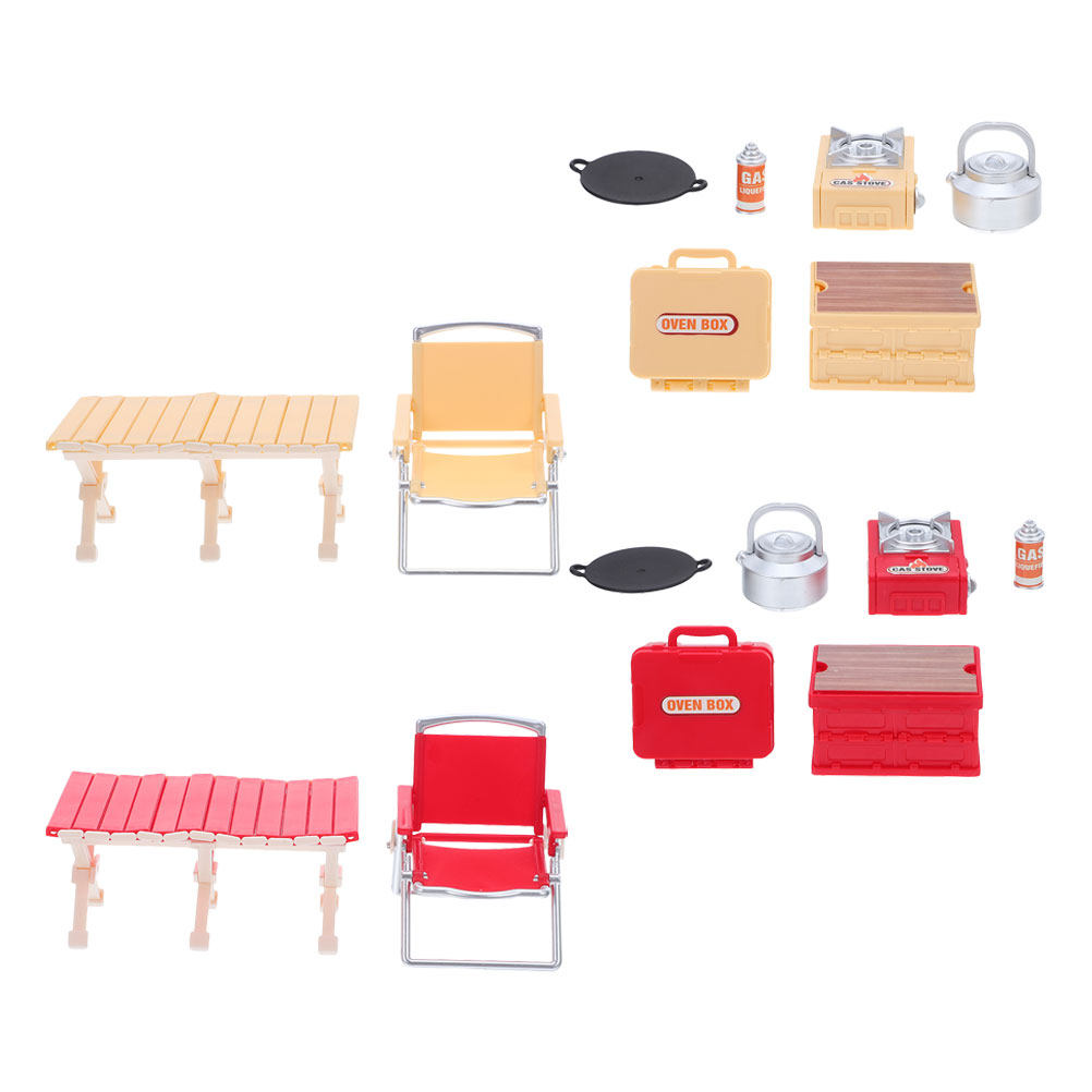 Kids Outdoor Chair And Table - 2 Set Kursi Lipat Miniatur, Meja