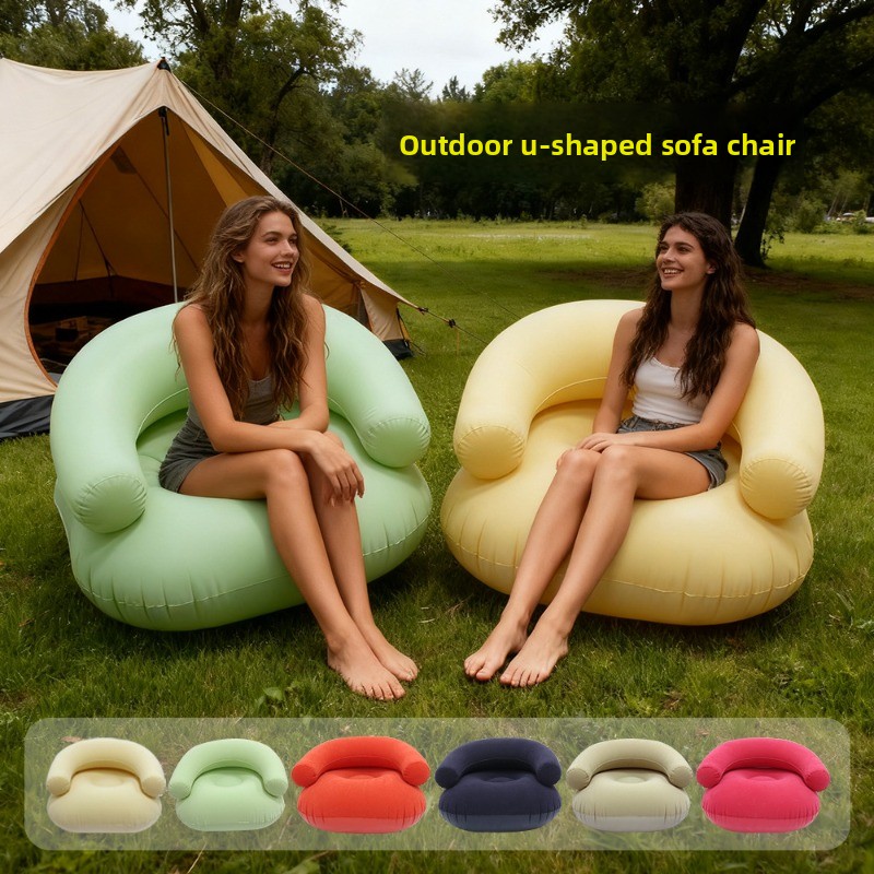 Kids Outdoor Lounge - Sofa malas tiup bentuk U berbahan