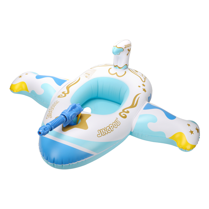 Water Gun Soaker - Pelampung Anak Bentuk Pesawat Biru Swimbobo,