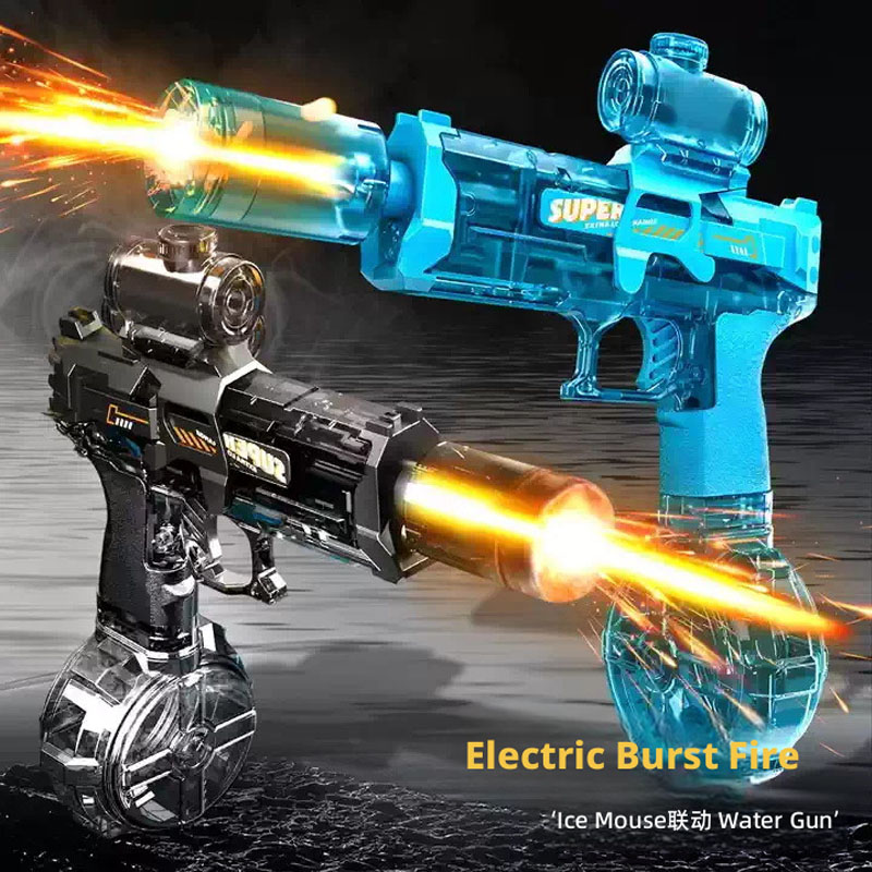 Water Gun Soaker - Senapan Air Listrik, Jet Kuat, Penyedot