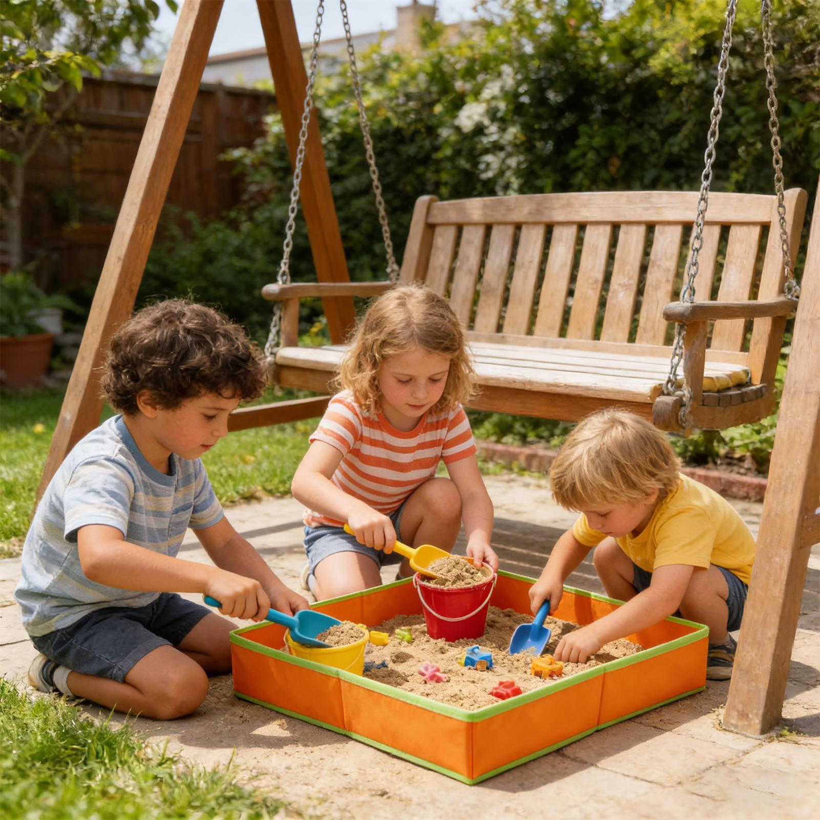 Kids Outdoor Bench - 1 Buah Meja Pasir untuk Anak-anak,