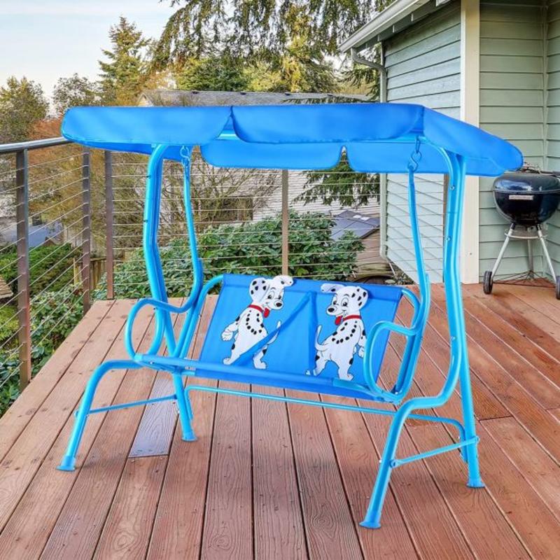 Kids Outdoor Bench - Ayunan Taman Anak dengan Kanopi 2