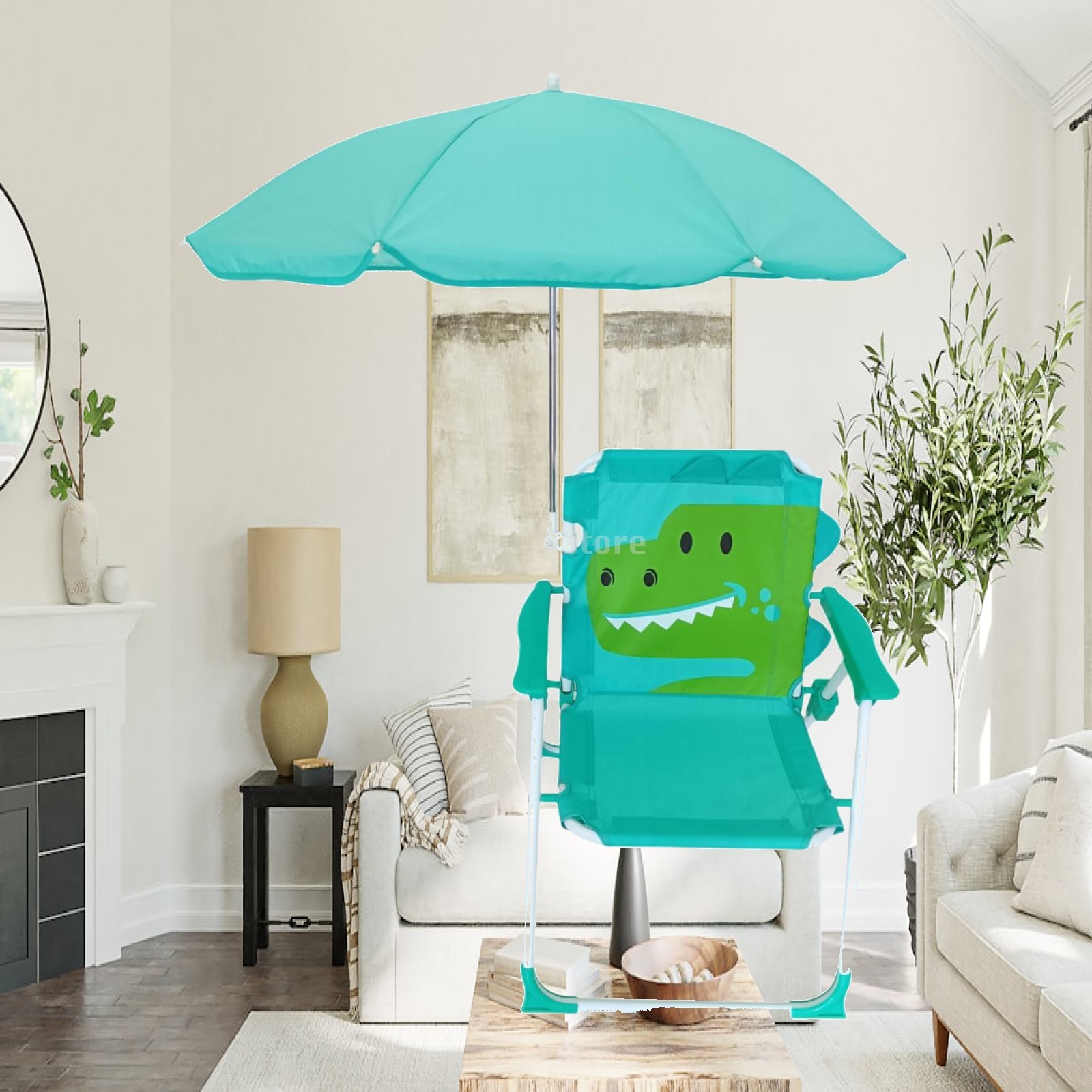 Kids Outdoor Umbrella Chair - Kursi Pantai Anak dengan Tenda, Kursi