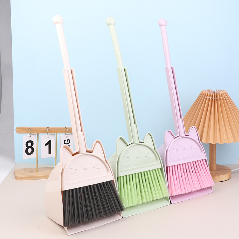 Kids Outdoor Broom - Sapu Balita Bergaya Kartun, Set Permainan