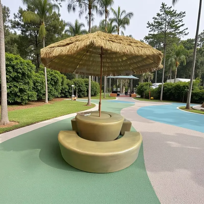 Kids Outdoor Umbrella Chair - Set Meja dan Kursi Bundar Modern
