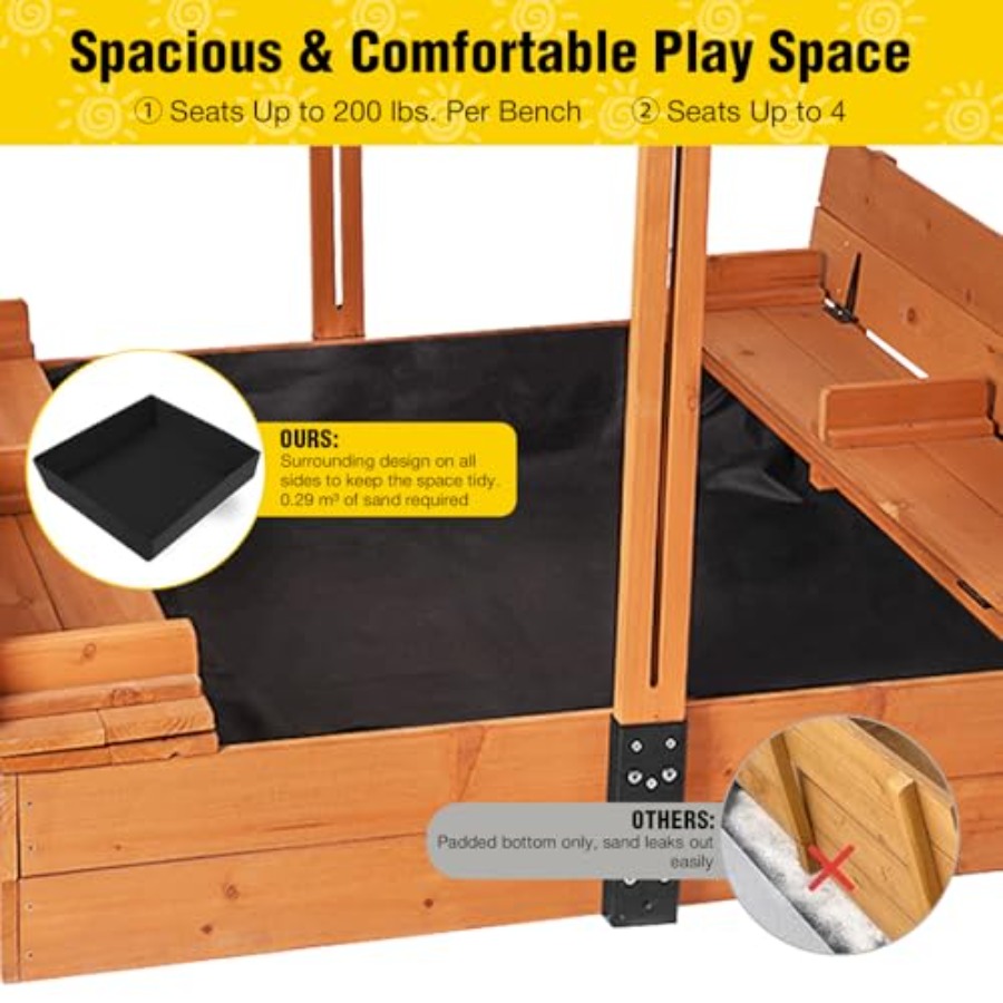 Meja pasir luar ruangan untuk  - Kids Outdoor Bench ulasan dan harga