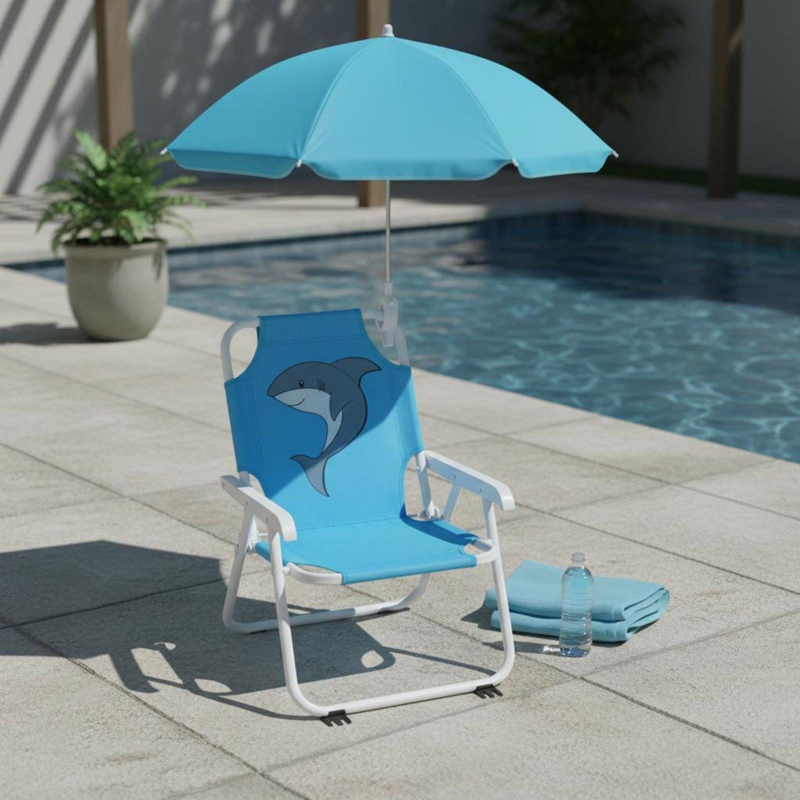 Kursi Pantai Anak Outdoor Deng - Kids Outdoor Umbrella Chair ulasan dan harga