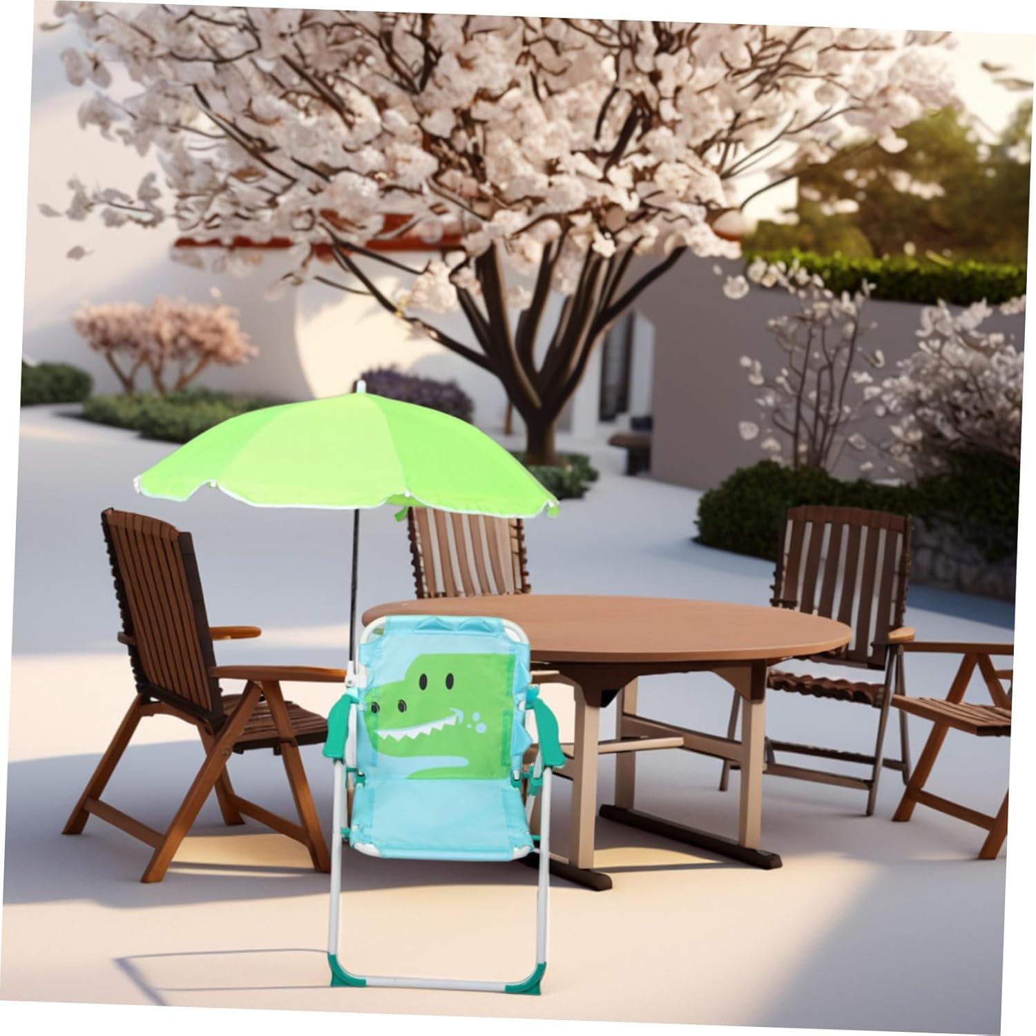 1 Set Kursi Pantai Lipat denga - Kids Outdoor Umbrella Chair ulasan dan harga