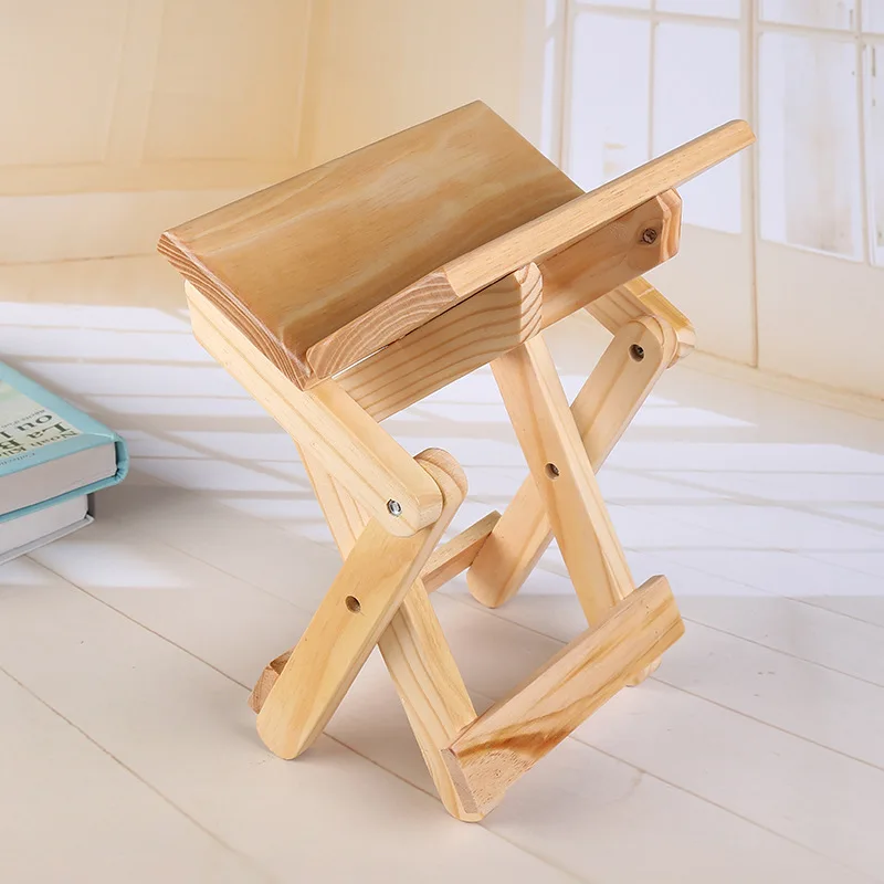 Bangku lipat kayu pinus portab - Kids Outdoor Bench ulasan dan harga