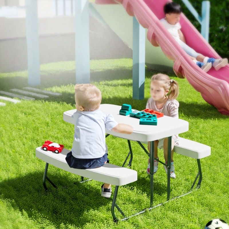 Set Meja dan Bangku Lipat Plas - Kids Outdoor Bench ulasan dan harga