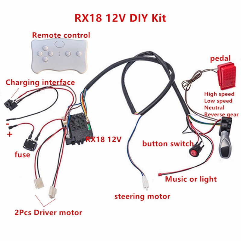 Mobil listrik anak DIY dimodif - Kids Outdoor Car ulasan dan harga