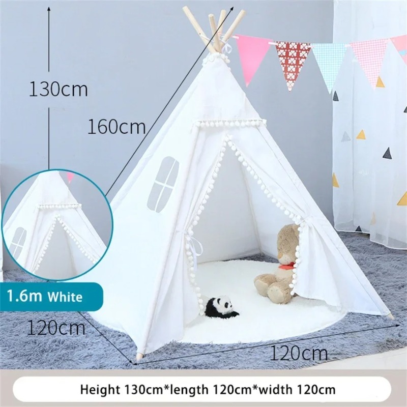 Tenda Teepee 1.6M untuk anak-a - Kids Outdoor Teepee ulasan dan harga