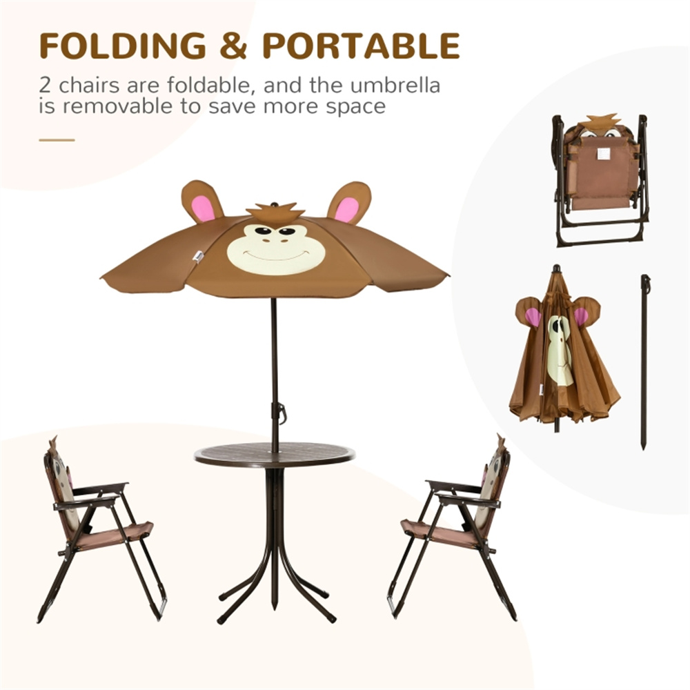 Set Meja dan Kursi Teras Anak  - Kids Outdoor Umbrella Chair ulasan dan harga