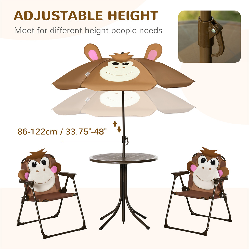 Set Meja dan Kursi Teras Anak  - Kids Outdoor Umbrella Chair ulasan dan harga