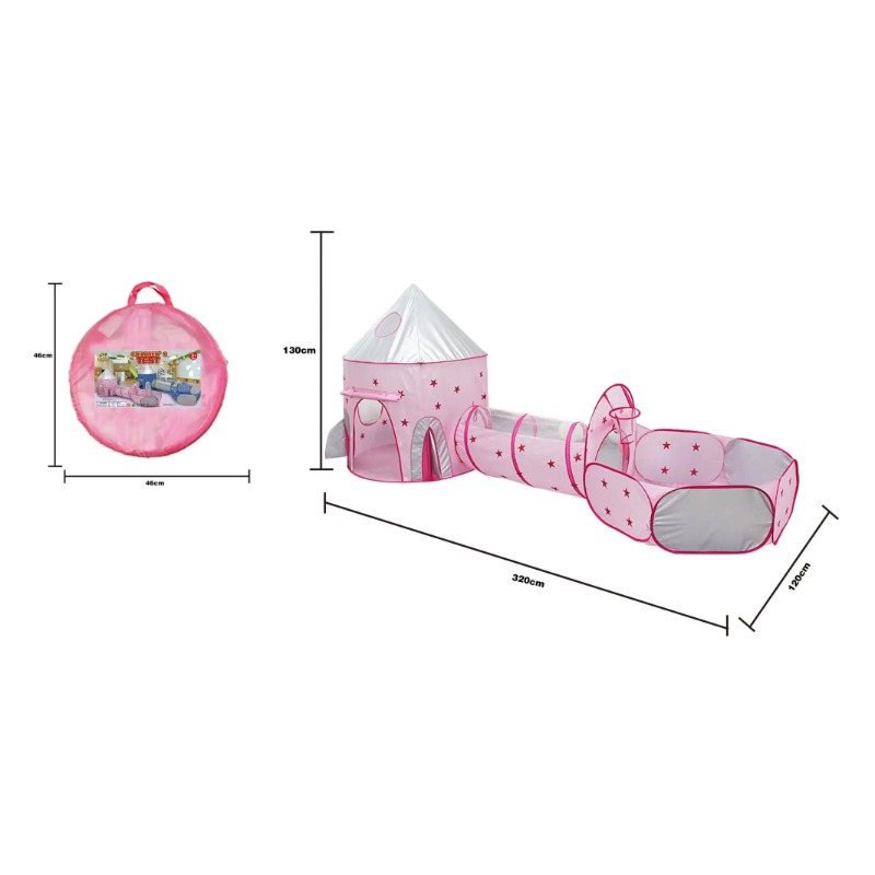 Rumah Tenda Anak 3 in 1 Portab - Kids Outdoor Teepee ulasan dan harga