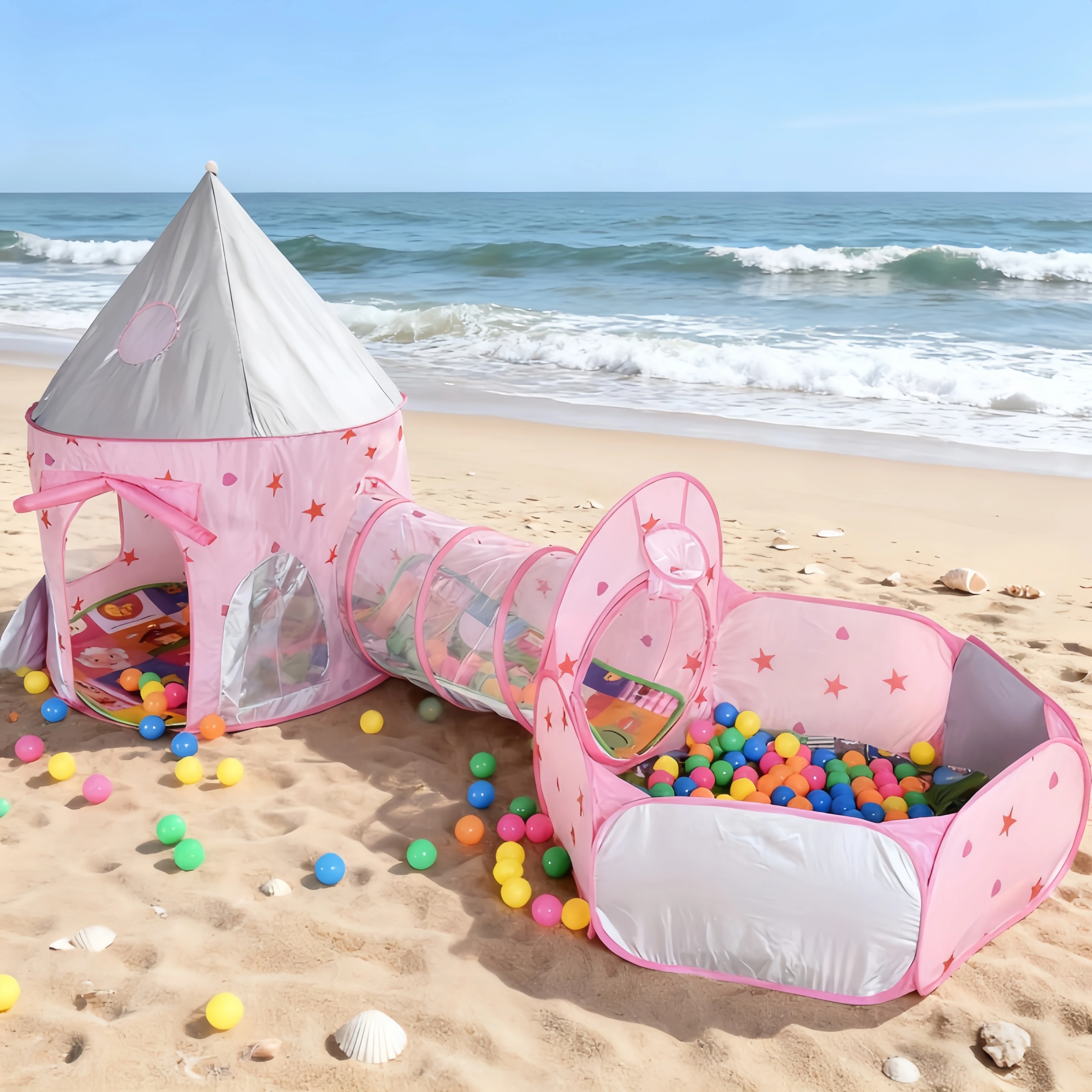 Rumah Tenda Anak 3 in 1 Portab - Kids Outdoor Teepee ulasan dan harga