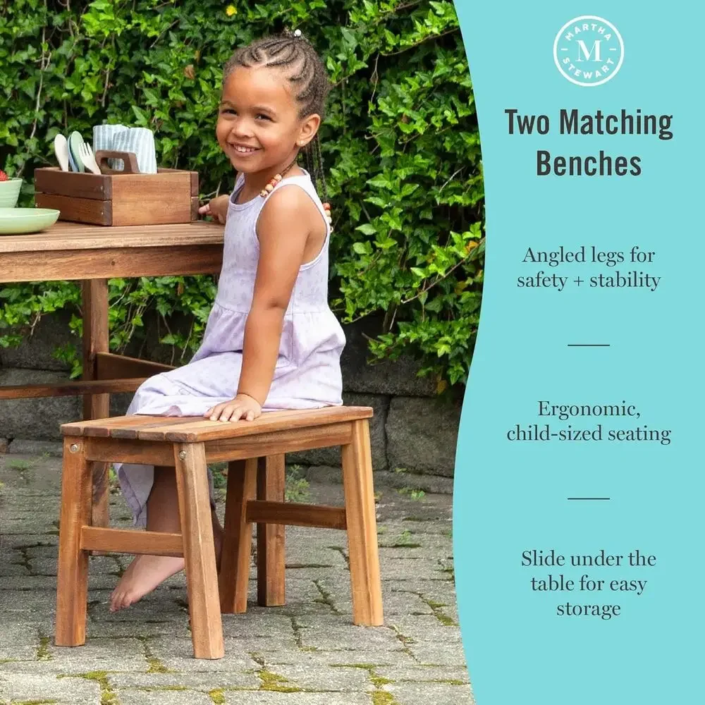 Set Meja Aktivitas dan 2 Bangk - Kids Outdoor Bench ulasan dan harga
