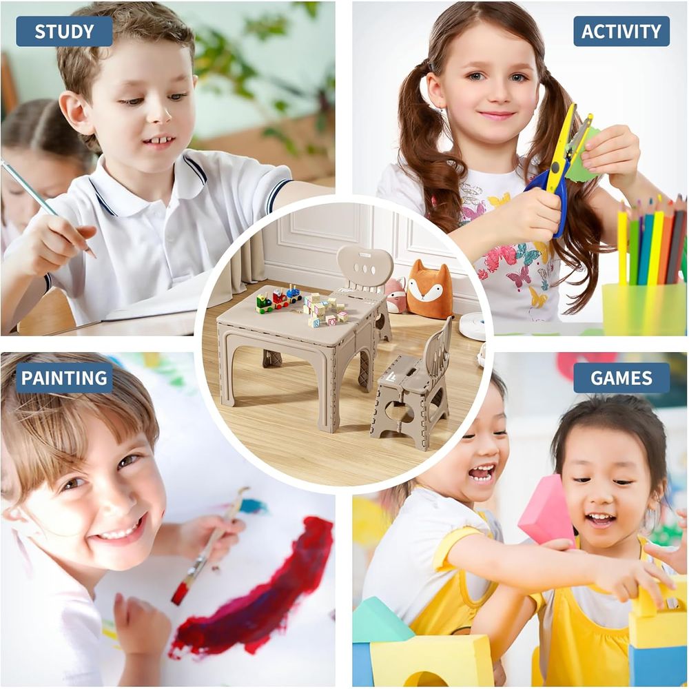 Set Meja dan Kursi Lipat Anak, - Kids Outdoor Chair And Table ulasan dan harga