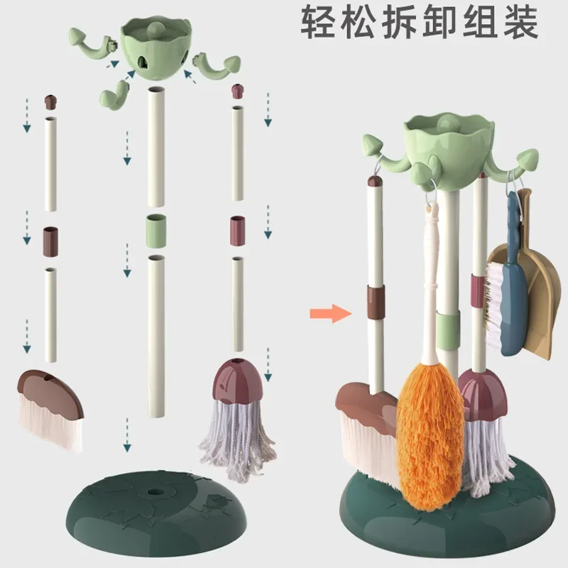 Set 5/6/10/11 Buah Set Pembers - Kids Outdoor Broom ulasan dan harga