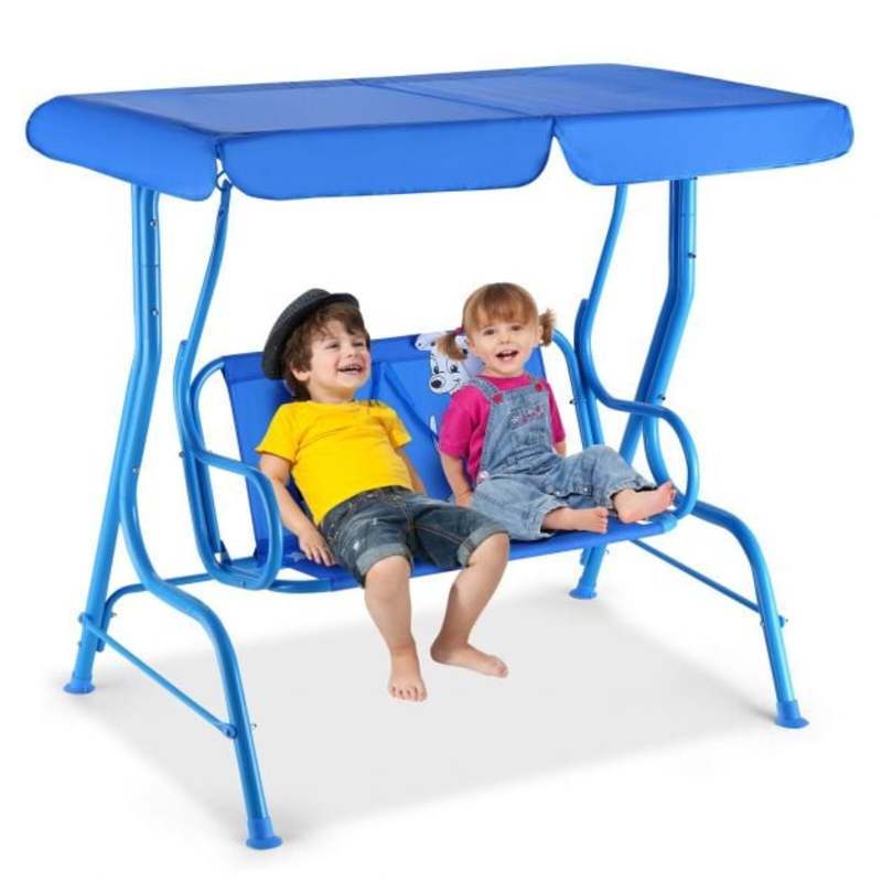 Ayunan Taman Anak dengan Kanop - Kids Outdoor Bench ulasan dan harga