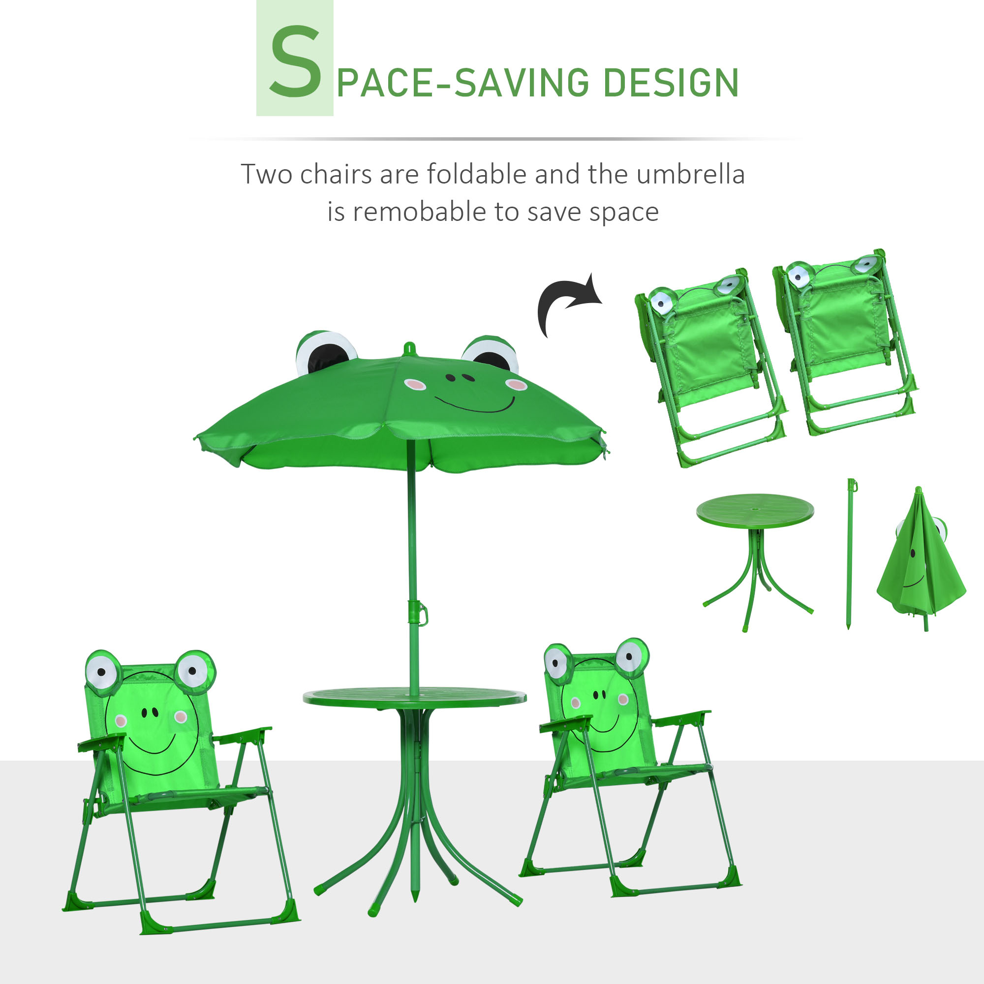 Set Meja dan Kursi Anak, Furni - Kids Outdoor Chair And Table ulasan dan harga