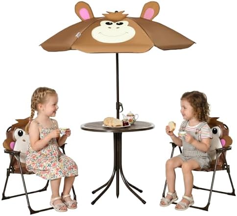 Set Meja dan Kursi Anak Meja P - Kids Outdoor Umbrella Chair ulasan dan harga