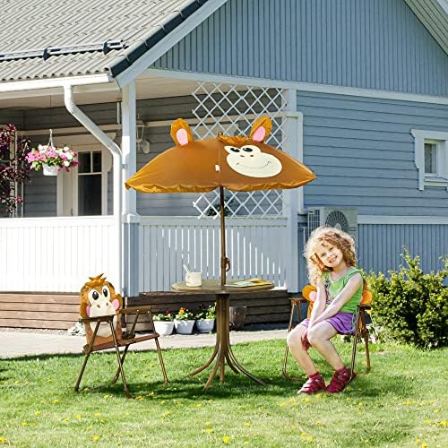 Set Meja dan Kursi Anak Meja P - Kids Outdoor Umbrella Chair ulasan dan harga