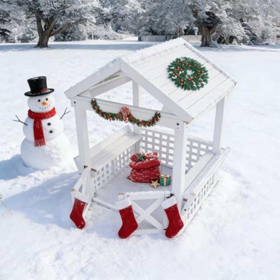 Rumah Bermain Kayu Luar Ruanga - Kids Outdoor Bench ulasan dan harga