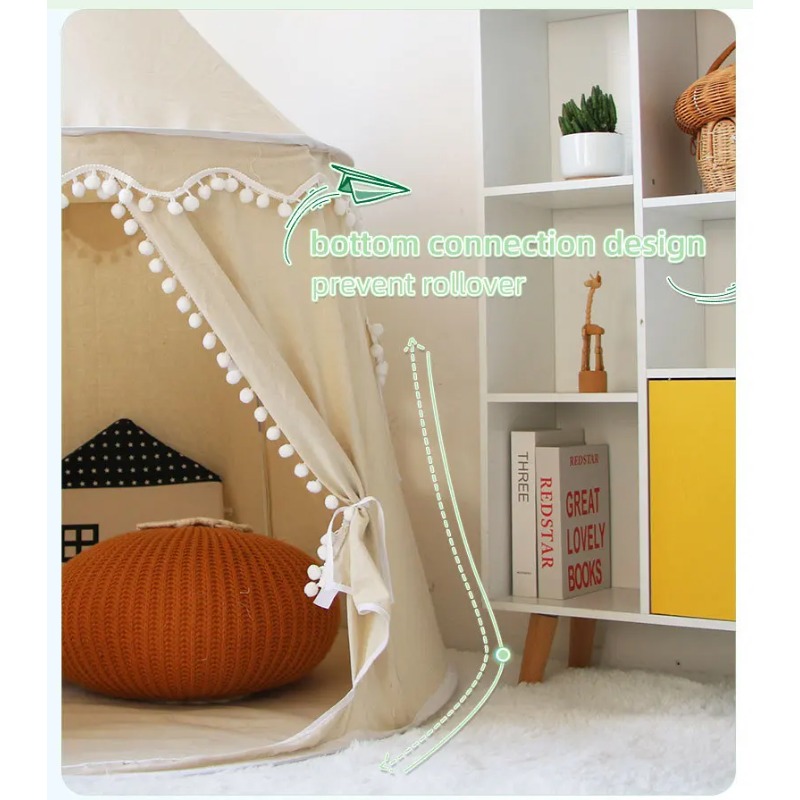 Tenda Mainan Lipat Anak-Anak,  - Kids Outdoor Teepee ulasan dan harga