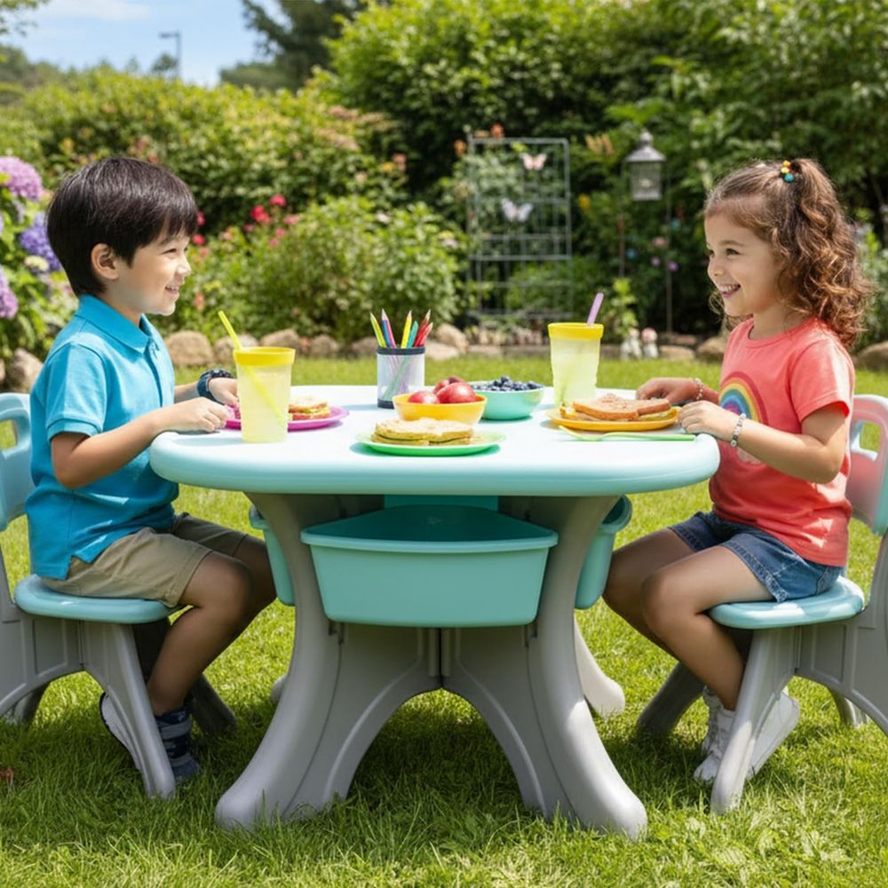 Meja dan Kursi Anak, Set Meja  - Kids Outdoor Chair And Table ulasan dan harga