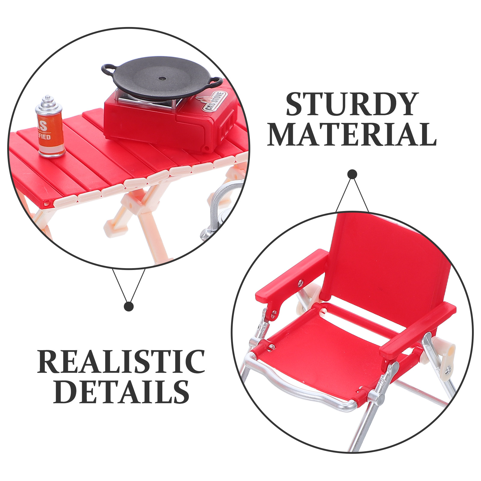 1Set Aksesoris Miniatur untuk  - Kids Outdoor Chair And Table ulasan dan harga