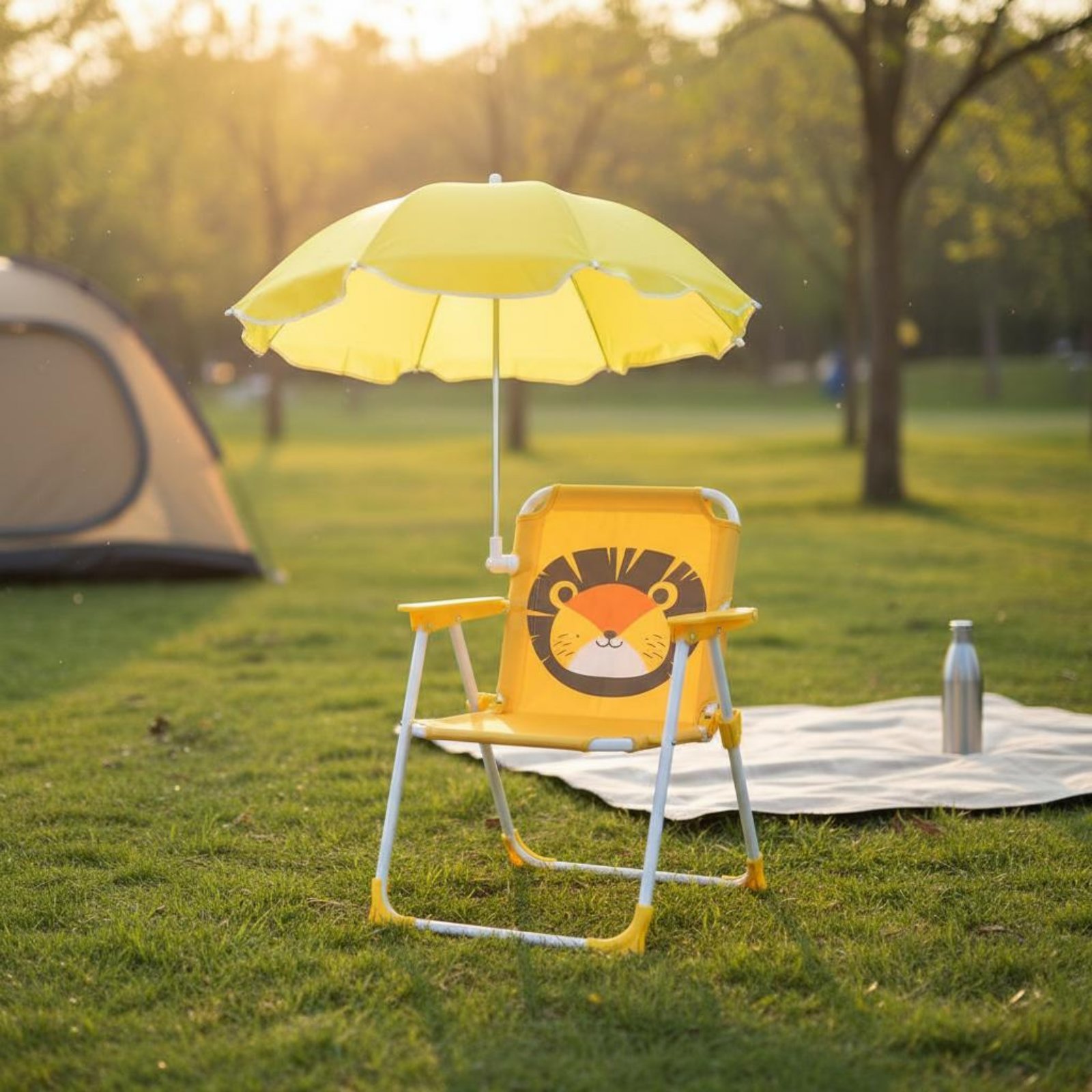 Kursi Portabel Anak dengan Pen - Kids Outdoor Umbrella Chair ulasan dan harga