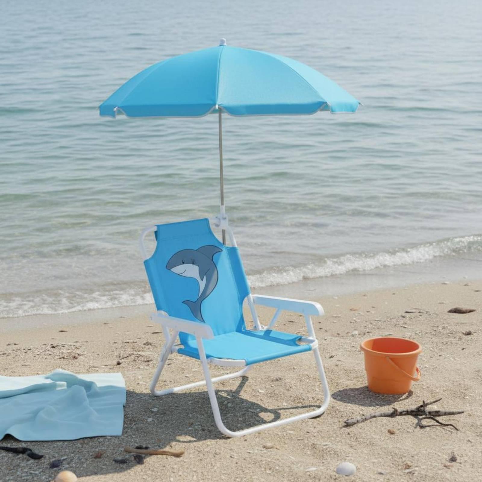 Kursi Portabel Anak dengan Pel - Kids Outdoor Umbrella Chair ulasan dan harga