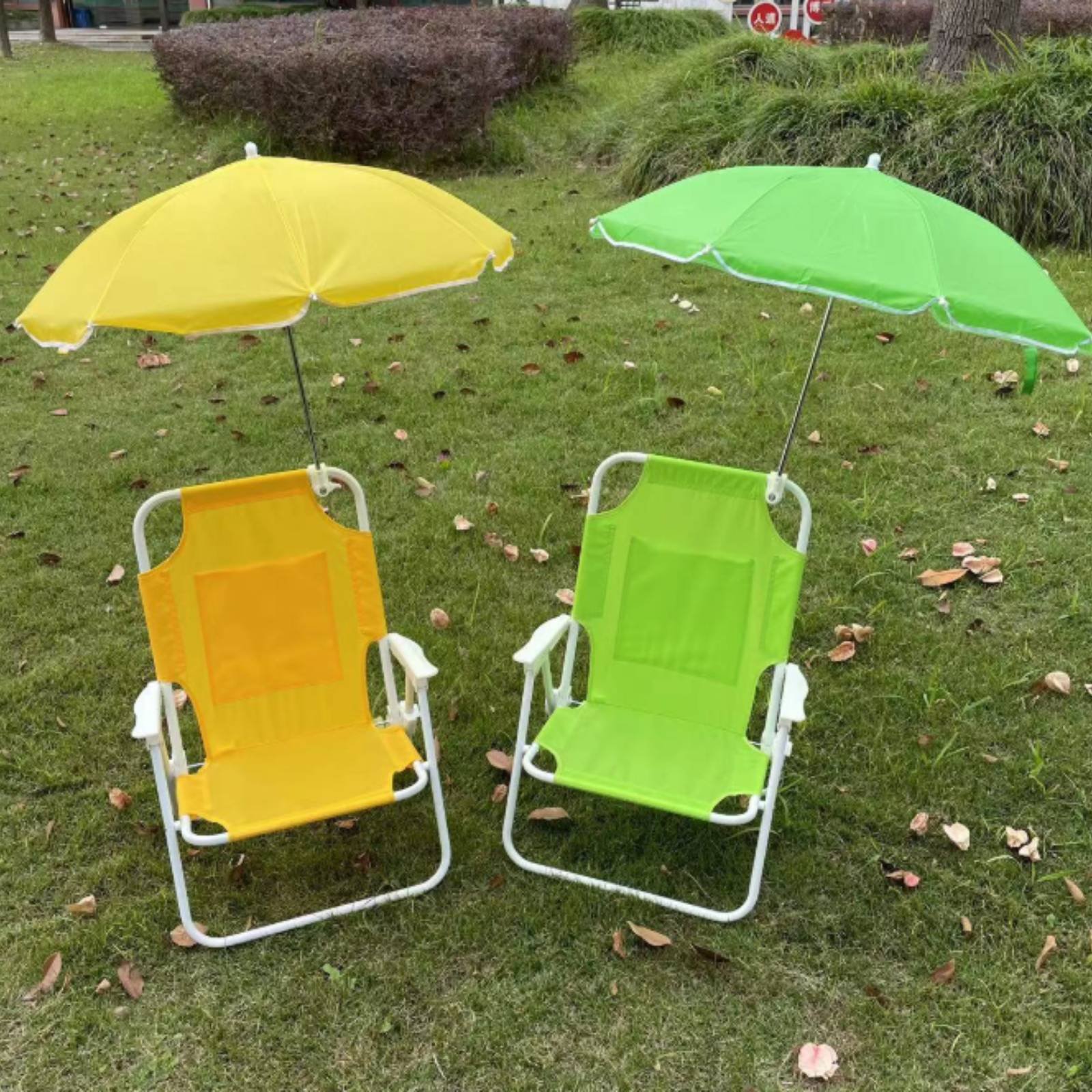 Kursi Pantai Lipat dengan Payu - Kids Outdoor Umbrella Chair ulasan dan harga